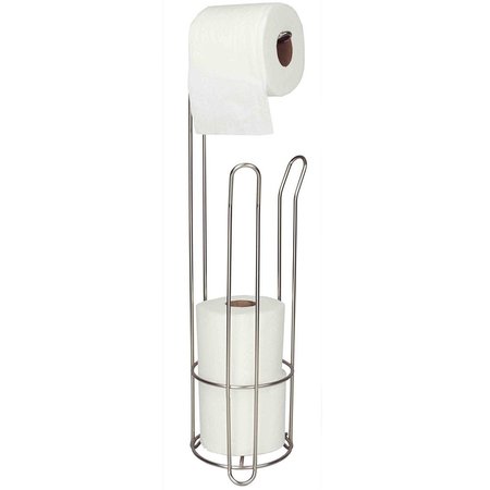 HOME BASICS Home Basics Heavy Duty Free-Standing Dispensing Toilet Paper Holder, Chrome ZOR96308